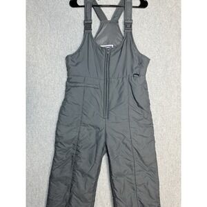 Vintage North Slope Ski & Slope Snow Overall Bibs Gray Size Large Made In Korea